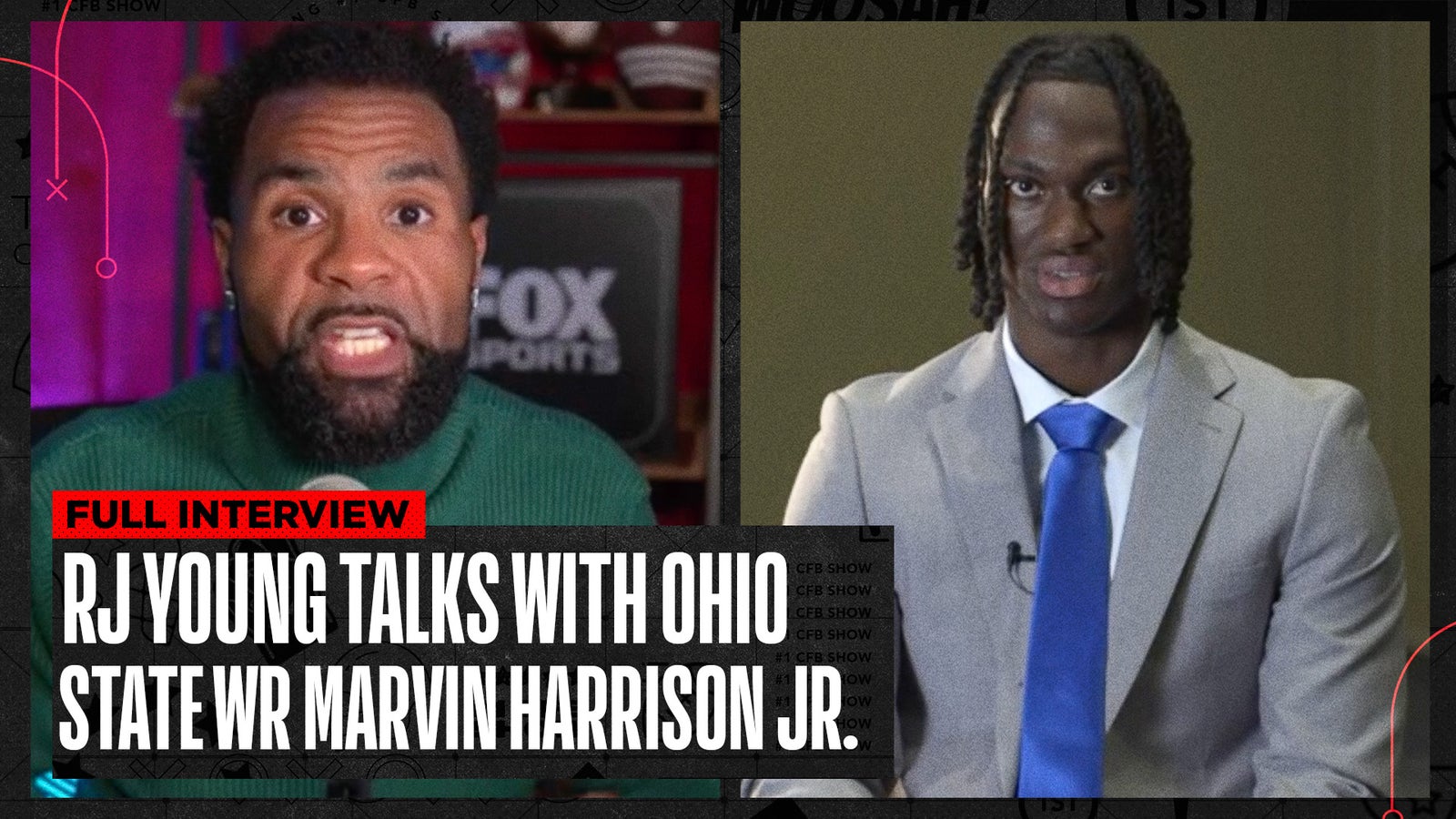Interviews with Ohio State's Ryan Day, Marvin Harrison Jr.