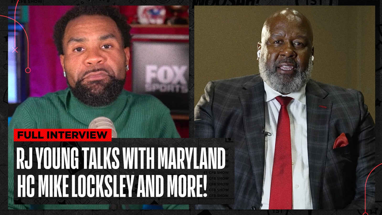 Maryland Head Coach Mike Locksley & Iowa DB Cooper DeJean