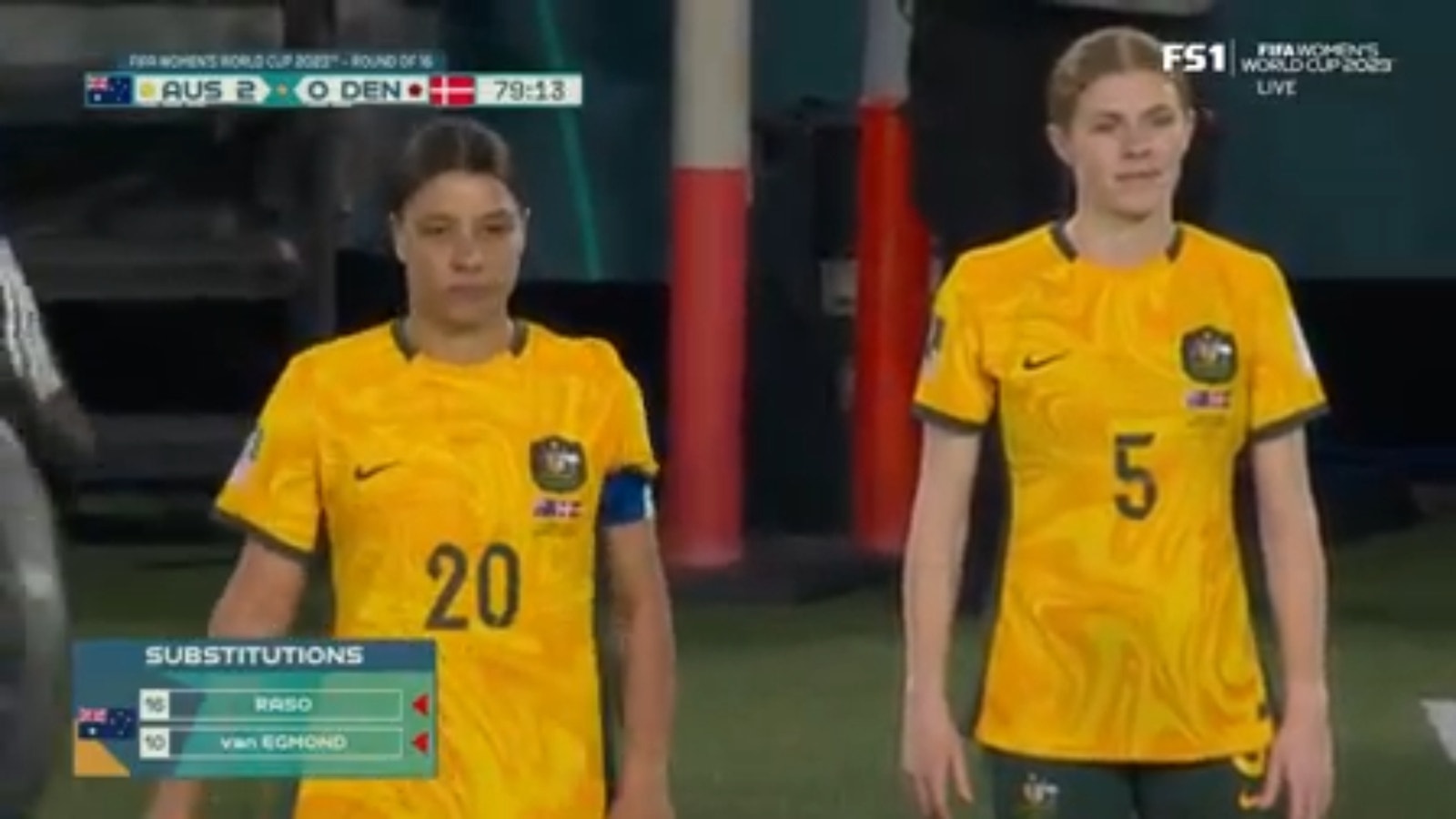 Australia's Sam Kerr checks in for the first time in the 2023 FIFA Women's World Cup
