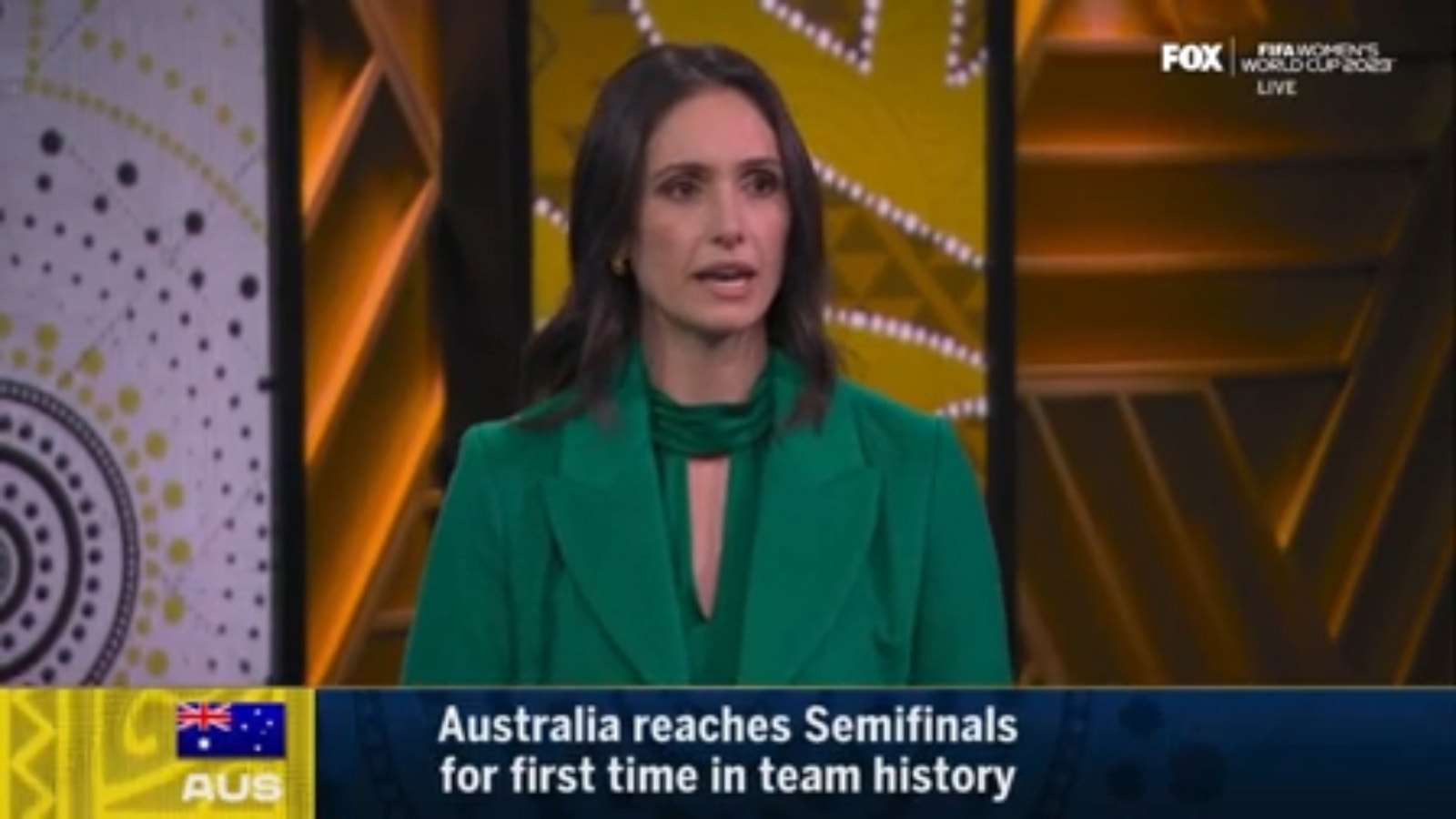 Kate Gill on Australia advancing: "I'm so proud of what they're doing for women's football"