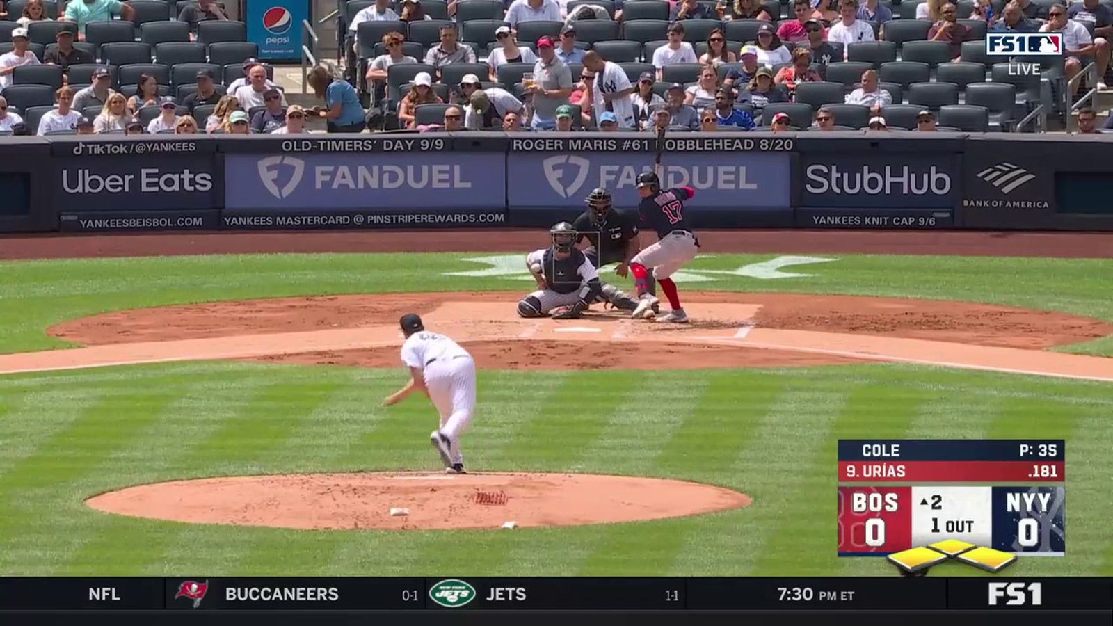 Luis Urias crushes a grand slam off Gerrit Cole