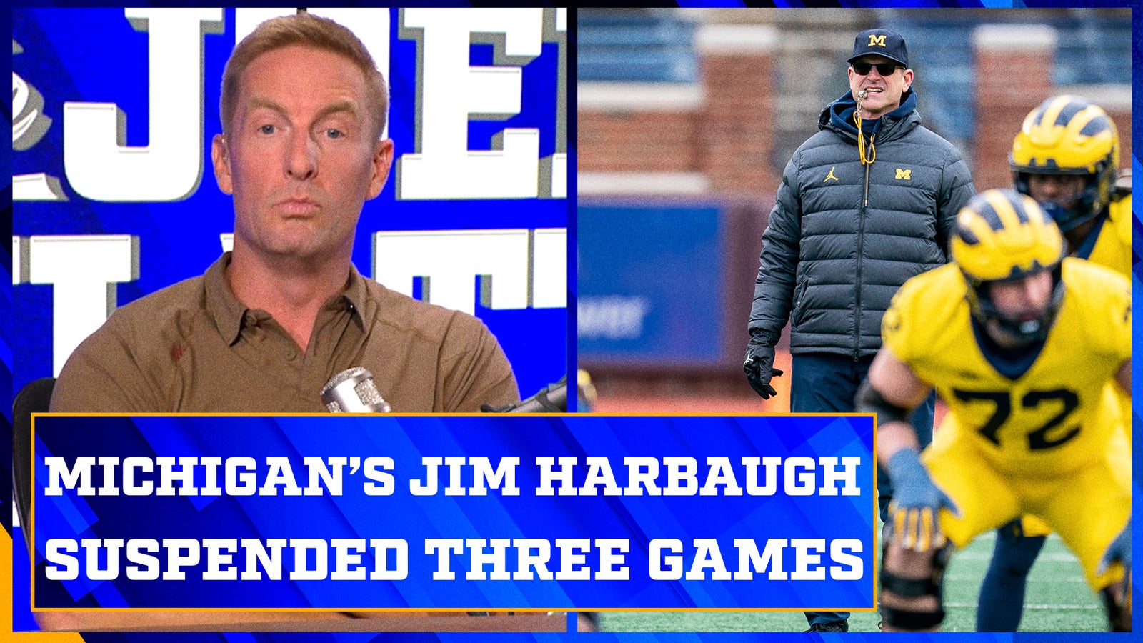 Michigan's Jim Harbaugh suspended for three games to begin the season