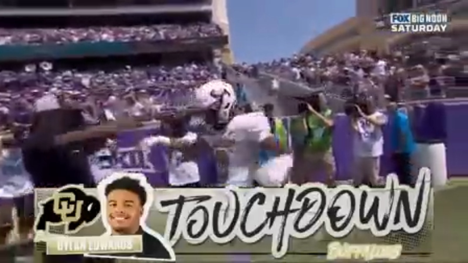 Shedeur Sanders finds Xavier Weaver, setting up a Dylan Edwards TD