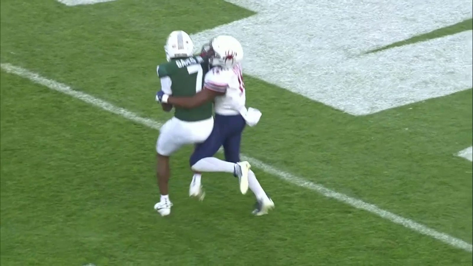 Michigan State's Noah Kim connects with Antonio Gates for a TD 