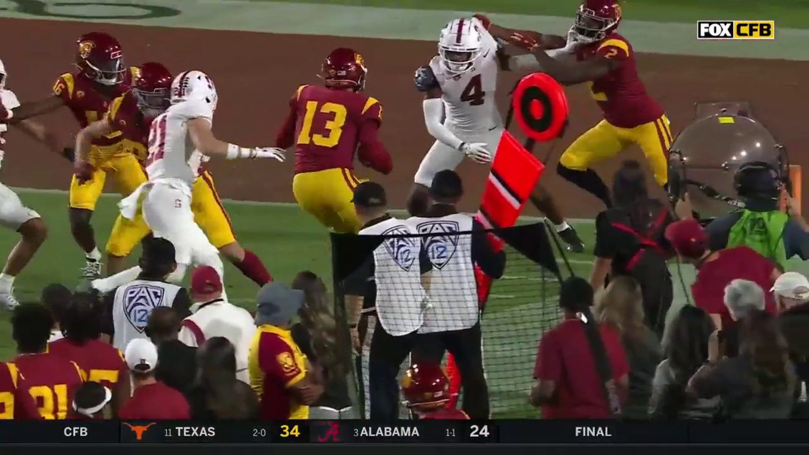 Caleb Williams BULLDOZES past Stanford's defense