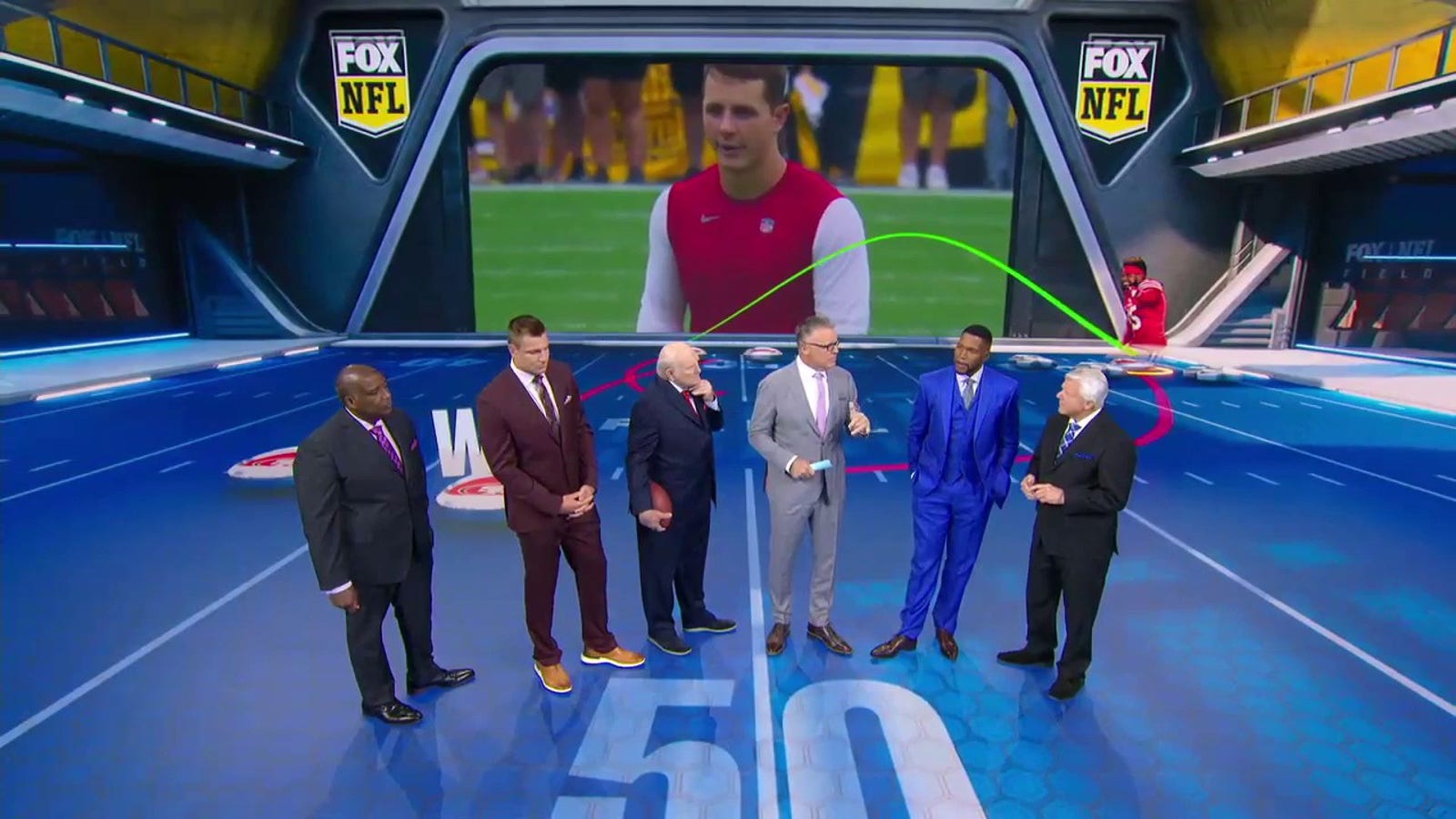 The 'FOX NFL Sunday' crew discusses the expectations on 49ers QB Brock Purdy