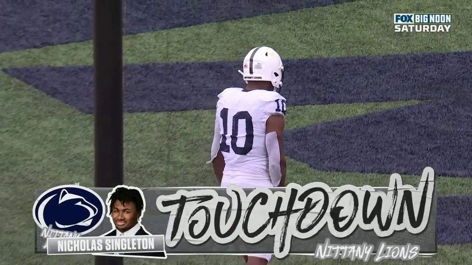 Nicholas Singleton breaks off a 16-yard rushing TD, extending Penn State's lead over Illinois