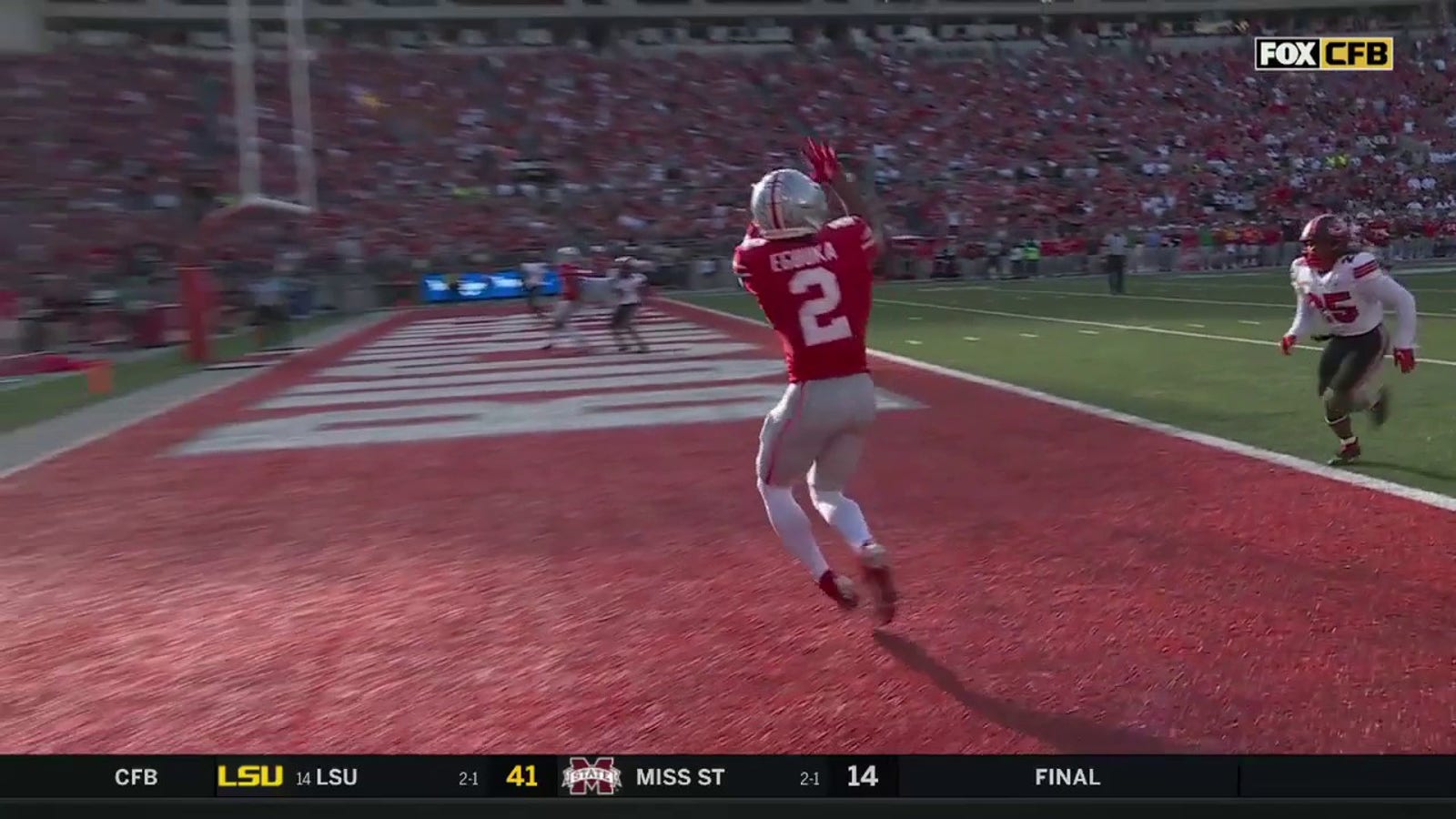 Emeka Egbuka scores his second TD of the game as Ohio State extends lead against Western Kentucky