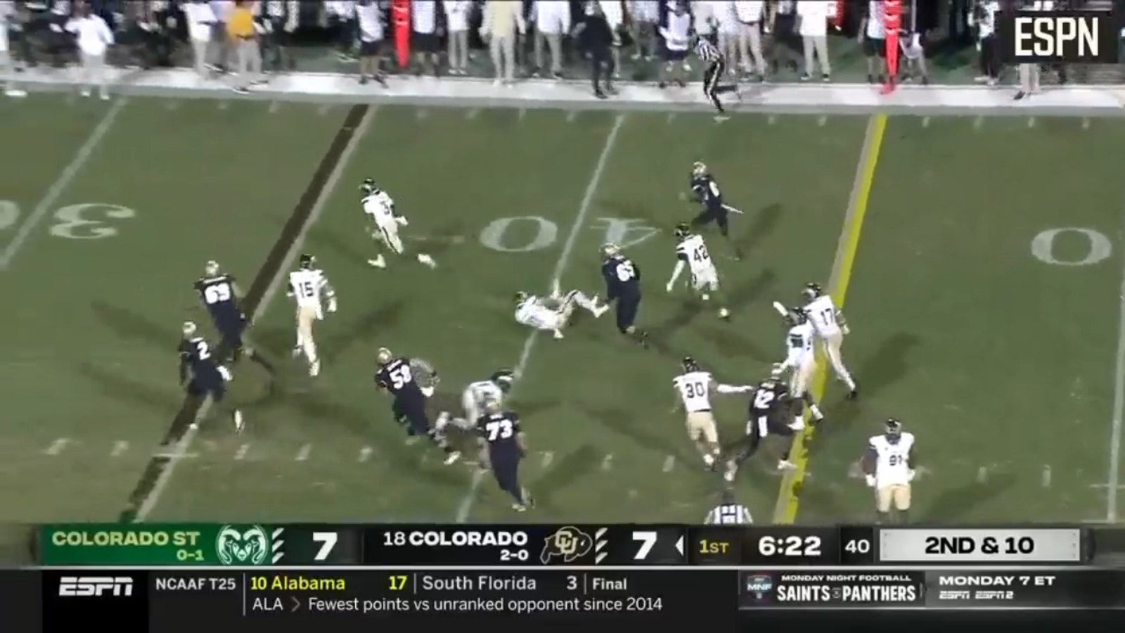 Colorado State forces a Travis Hunter fumble, fueling a 35-yard scoop-and-score TD against Colorado