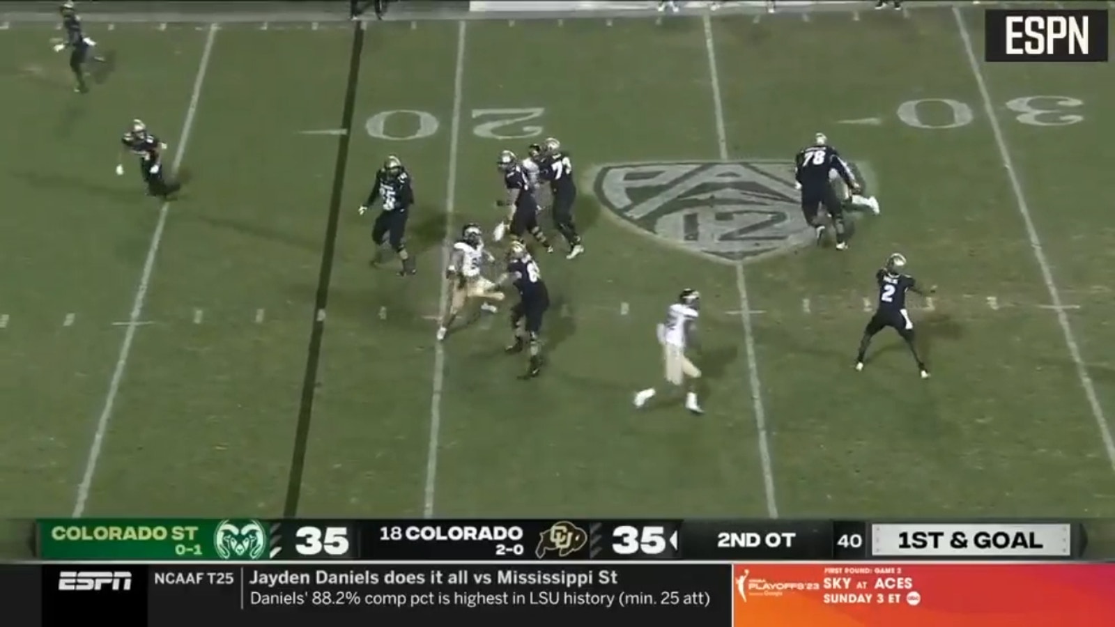 Shedeur Sanders comes up big, leading Colorado to win in 2OT