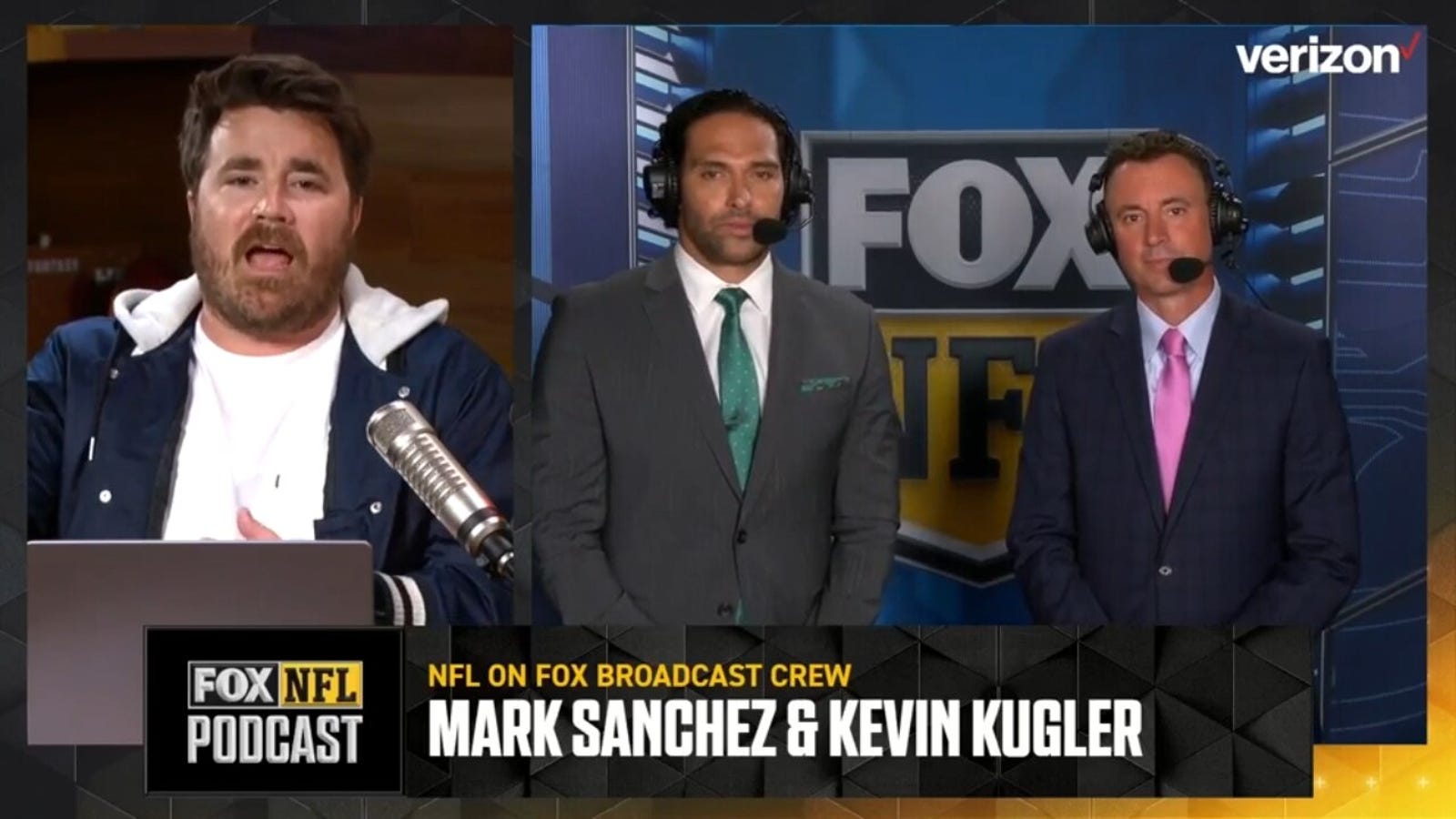 David Helman, Kevin Kugler and Mark Sanchez react to Rams vs. 49ers
