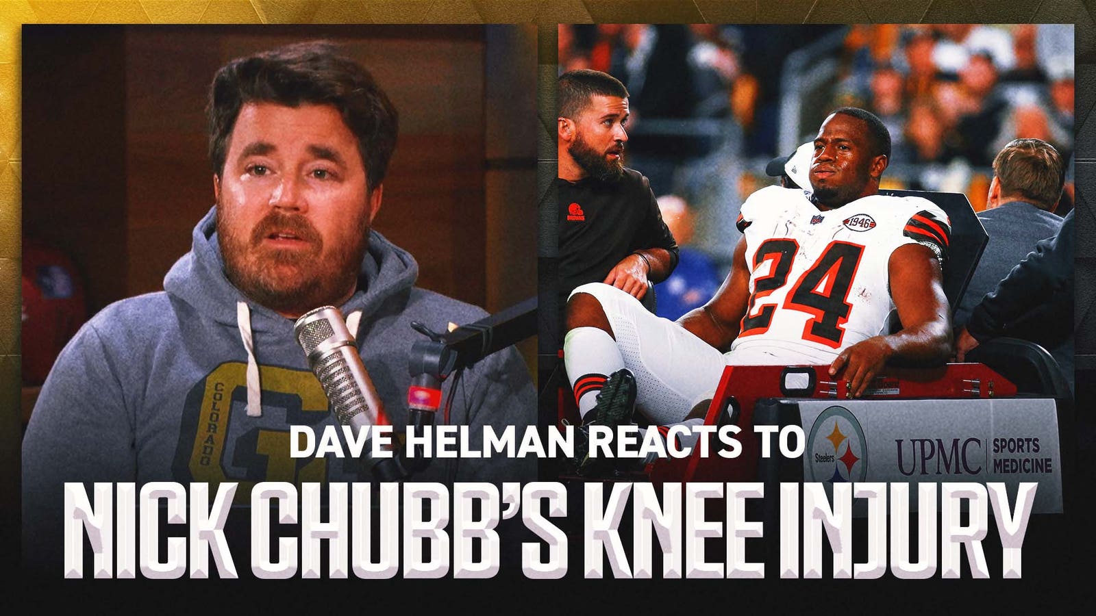 Dave Helman reacts to Nick Chubb's crushing injury in Browns' loss to the Steelers 
