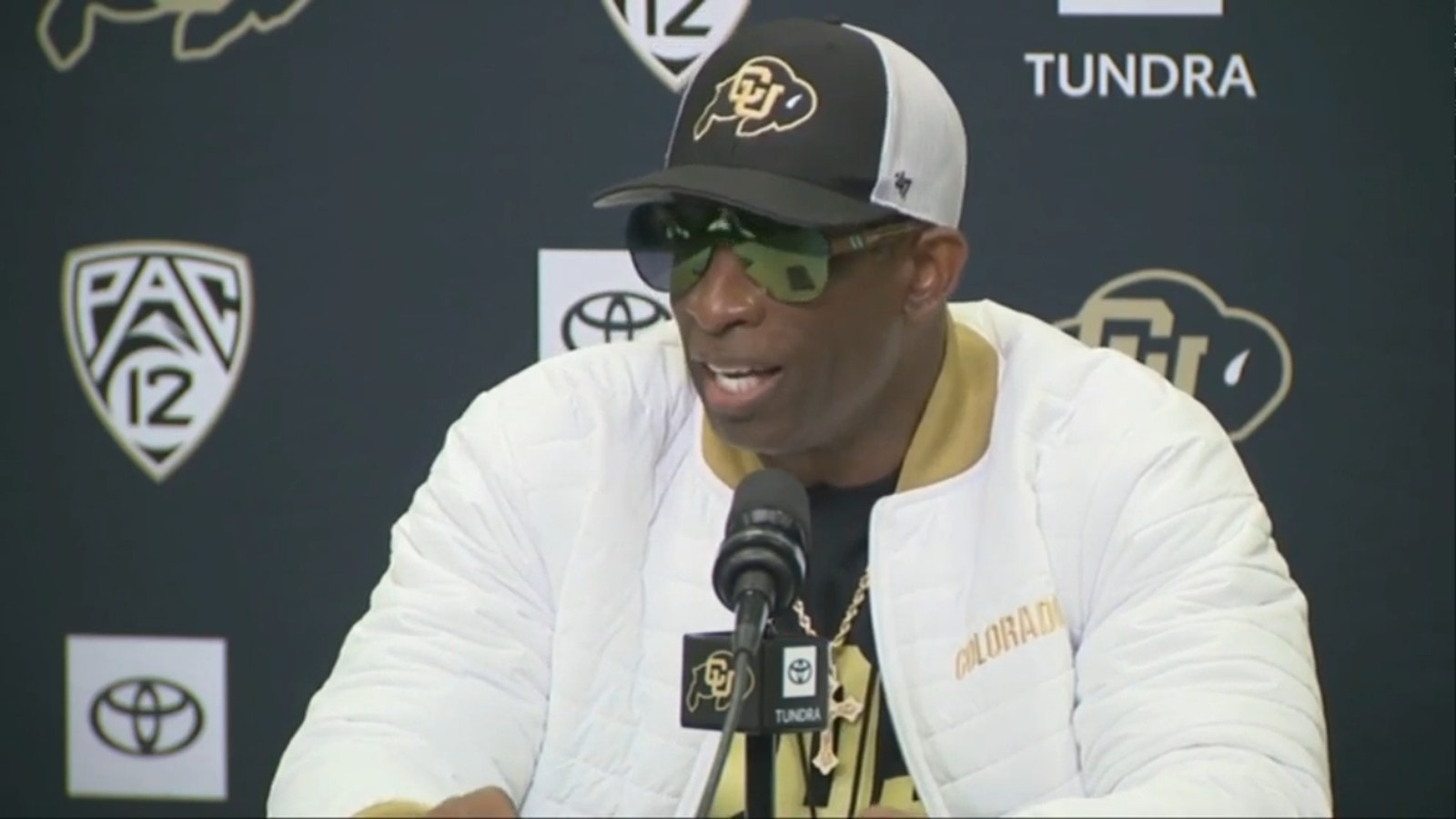Press Conference: Colorado's Deion Sanders on Colorado State's Henry Blackburn receiving death threats and more 