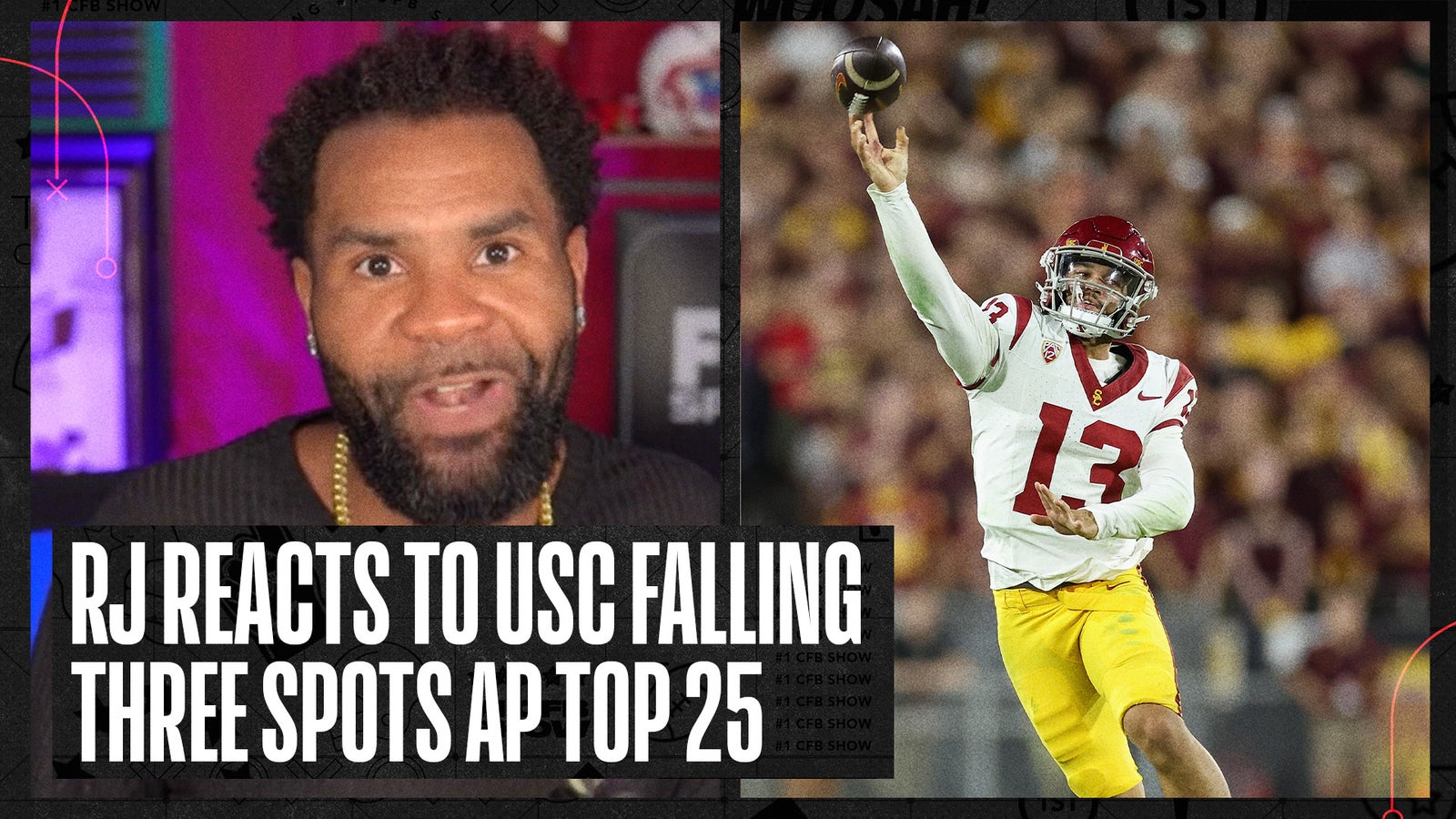 RJ Young shares his thoughts on USC dropping three spots in AP Top 25.