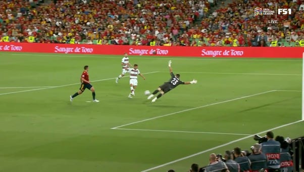 Ricardo Horta pulls Portugal into a 1-1 tie with Spain