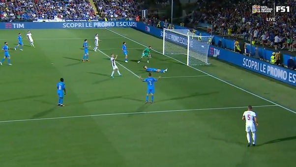 Own goal from Italy’s Gianluca Mancini cuts into Italy’s 2-1 lead over Hungary