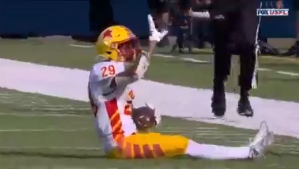 Philadelphia upsets New Jersey in the USFL playoffs behind Maurice Alexander Jr.'s 87-yard punt return td and Amani Dennis' game-sealing INT