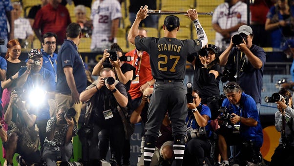 Yankees' Giancarlo Stanton wins MVP Award at MLB All-Star Game