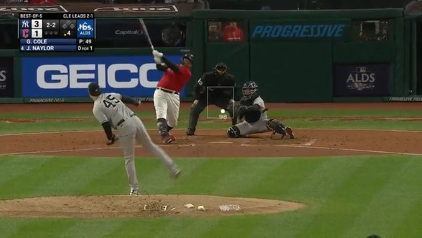 Josh Naylor crushes a solo home run to cut Yankees' lead to 3-2