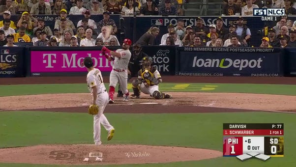 Kyle Schwarber cranks a solo home run to bring the Phillies' lead to 2-0