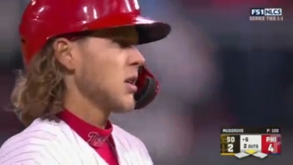 Alec Bohm crushes an RBI double to give Phillies a 4-2 lead