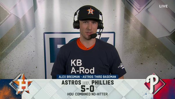 Alex Bregman on Astros making history in Game 4 with combined no-hitter