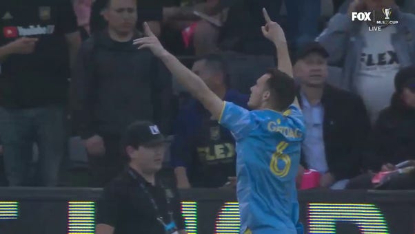 The Union are tied at 1-1 with LAFC in the MLS Cup after Daniel Gazdag scores in the 59th minute 
