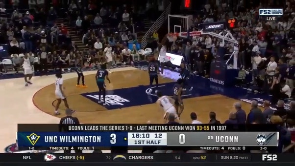 UConn's Adama Sanogo completely overpowers UNCW with 24 points in blowout victory