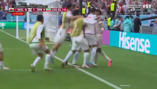 Iran secures a 2-0 victory vs. Wales after back-to-back goals in the last minutes of the match | 2022 FIFA World Cup