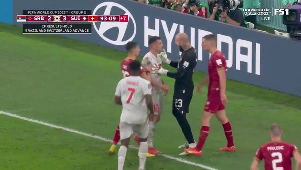 Scuffle breaks out between Serbia and Switzerland | 2022 FIFA World Cup