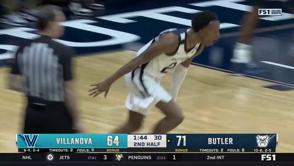 Butler's Eric Hunter Jr. flies high with incredible acrobatic layup vs. Villanova