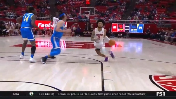 Utah's Mike Saunders Jr. COOKS UCLA's defense en route to impressive finish 