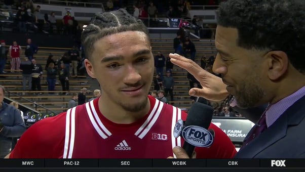 Jalen Hood-Schifino speaks on his career-high 35 point night in Indiana's big win over No. 5 Purdue
