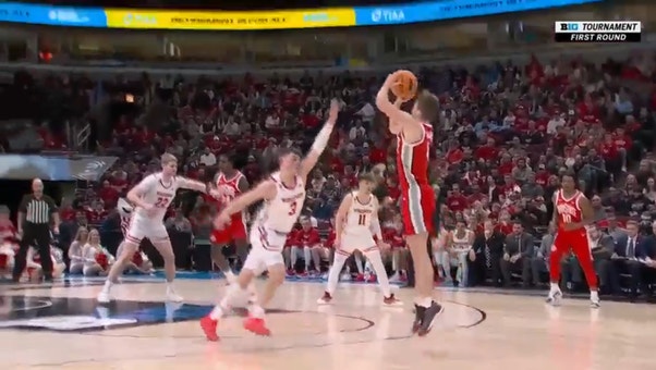 Ohio State's Sean McNeil puts Connor Essegian on skates and buries a triple to extend lead over Wisconsin