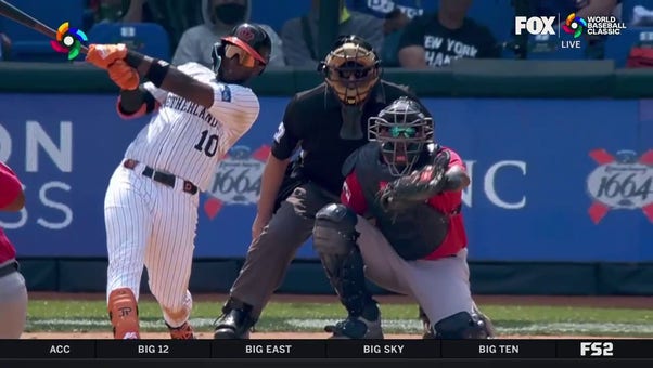 Jurickson Profar goes yard to give the Netherlands a 2-0 lead over Panama