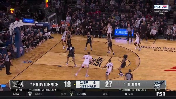 UConn's Andre Jackson Jr. flys to the rim and dunks over Providence to extend first-half lead