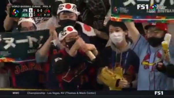 Japan takes a 5-0 lead over Australia after RBI base hits by Lars Nootbaar and Kensuke Kondoh