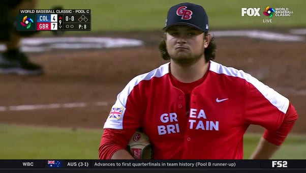 Colombia's Dilson Herrera cranks a home run against Great Britain, 7-4