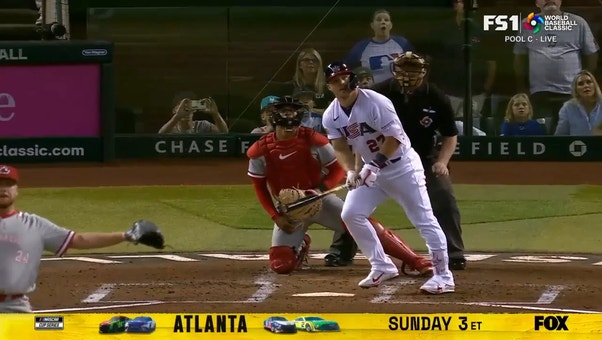 Mike Trout's 3-run dinger headlines a nine-run first inning for USA against Canada