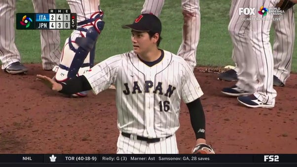 Dominic Fletcher hits a CLUTCH two-run single for Italy, knocking Japan's Shohei Ohtani out of the game