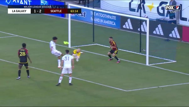Jalen Neal converts on a frantic goal to help L.A. Galaxy trim deficit against Seattle Sounders