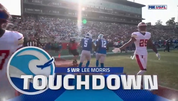 McLeod Bethel-Thompson connects with Lee Morris on a 10-yard TD, then Breakers convert two-point conversion