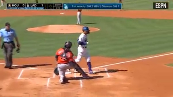 Mookie Betts crushes another leadoff homer as the Dodgers take the lead vs. the Astros
