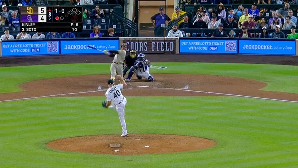 Juan Soto launches his second home run of the game as the Padres increase their lead over the Rockies
