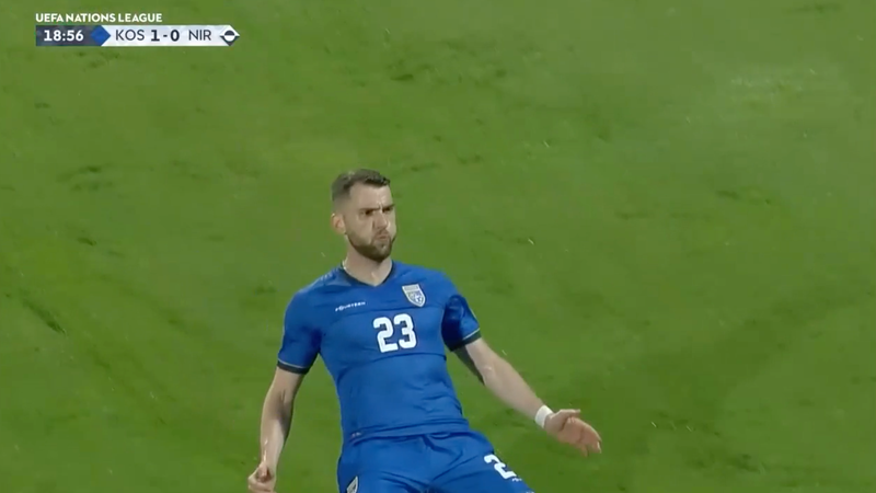 Zimmer Baetke memberi Kosovo keunggulan 2-0 atas Irlandia Utara