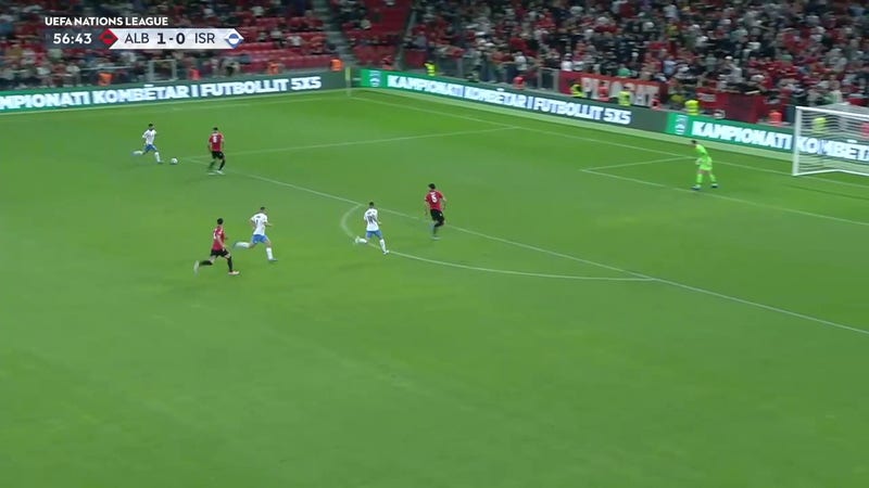 Manor Solomon, Israël à égalité avec l'Albanie 1-1