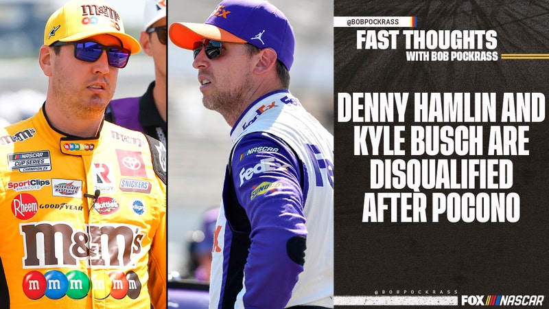 Denny Hamlin, Kyle Busch disqualified after Pocono race