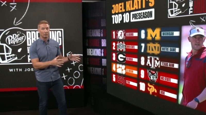 Alabama & Ohio State headline Joel Klatt's Preseason Top 10