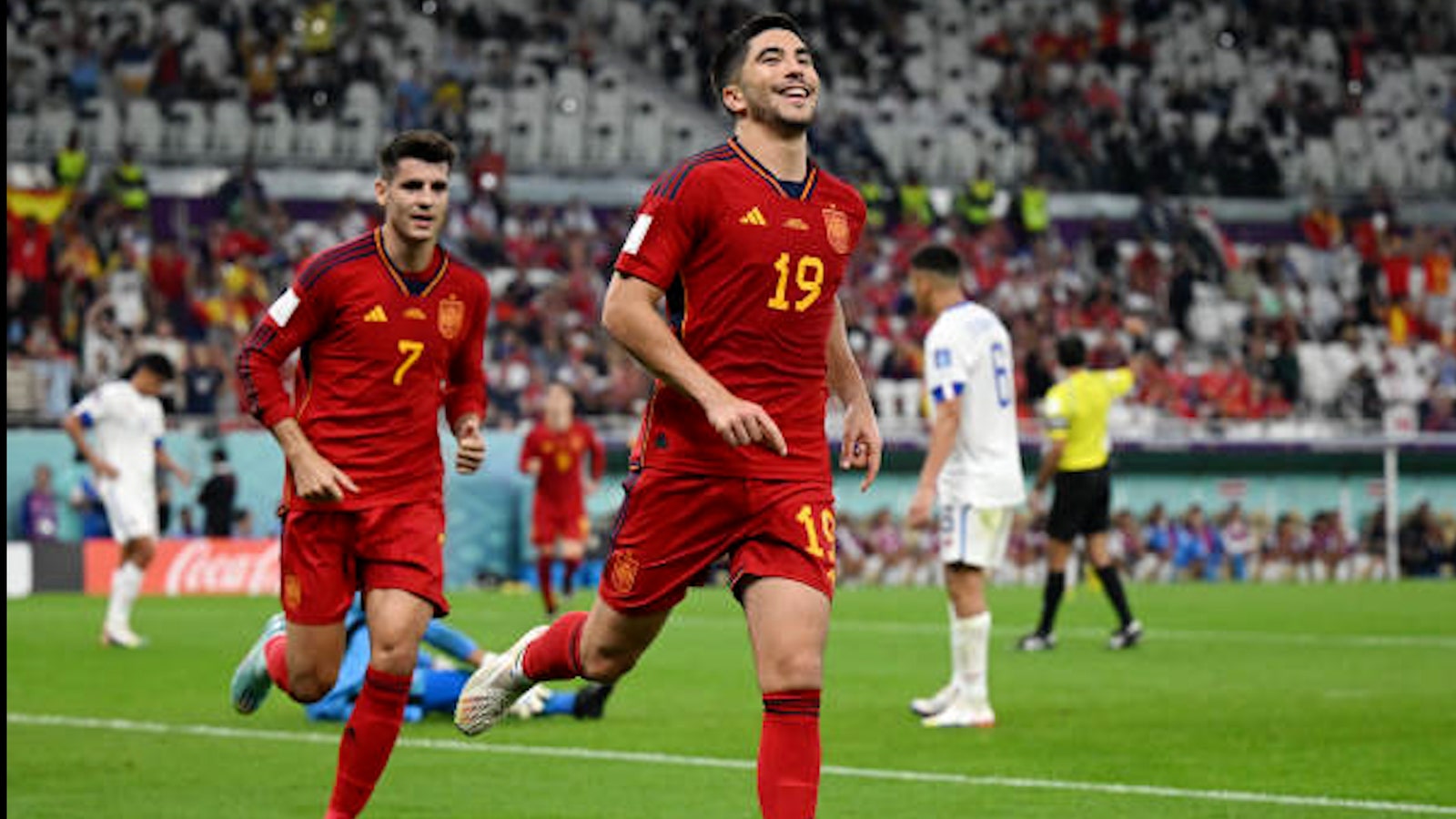 Carlos Soler de España llega a seis goles ante Costa Rica en 90 minutos