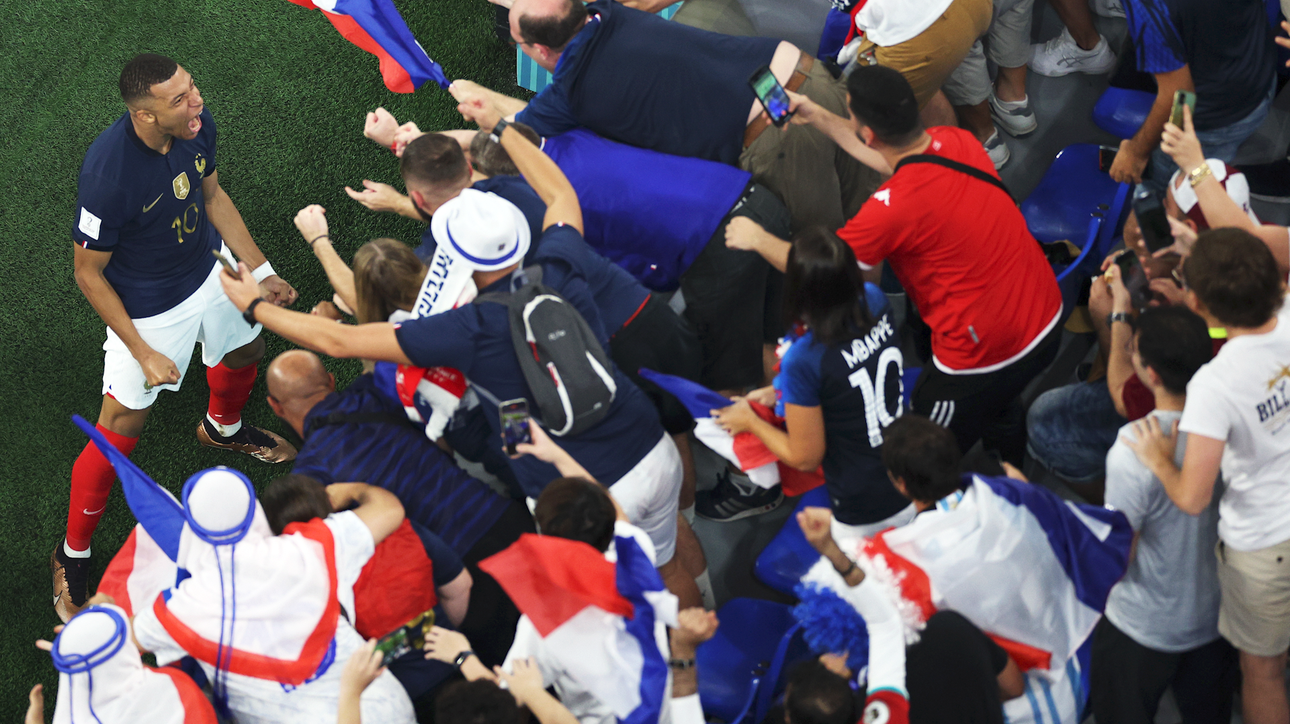 France's Kylian Mbappé scores goal vs. Denmark in 86' | 2022 FIFA World Cup